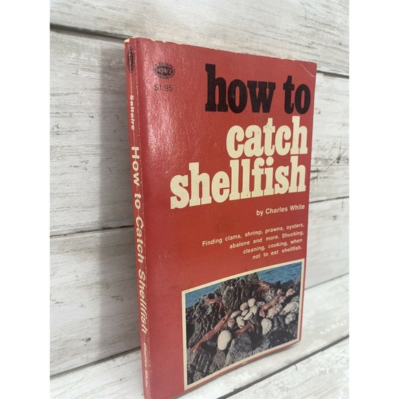 1974 How to Catch Shellfish Vintage Paperback Book By Charles White - Picture 6 of 9